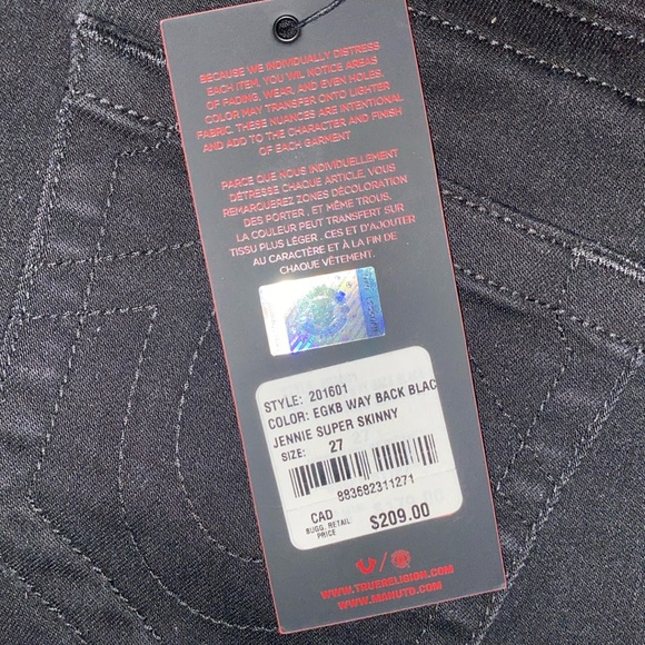 True Religion x Manchester United size 27 - Picture 7 of 7